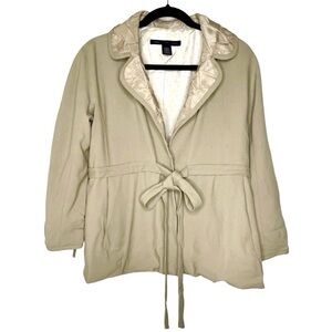 Marc by Marc Jacobs Camel Wool Blend Cropped Trench Jacket Small